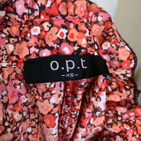 Anthropologie ~ O.P.T Floral Poppy Boho Prairie Ruffle Dress (NWOT) - Picture 2 of 8